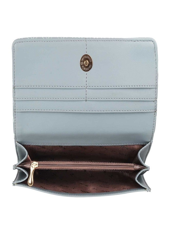 Mochi Womens Synthetic Light Blue Bifold (One Size) - Image 2